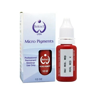 BioTouch 15ml REAL RED Cosmetic Pigment Color Tattoo Ink microblading supplies - Image 1 of 4