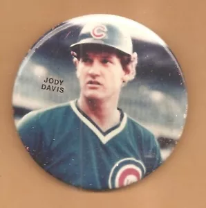 JODY DAVIS ~ CHICAGO CUBS ~TCMA~PLAYER BUTTON~REAL NICE CONDITION - Picture 1 of 1