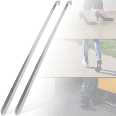 CISIVIS 2 Stück XXL Schuhlöffel Edelstahl 52 cm Schuhanzieher lang Schuhanziehhilfe