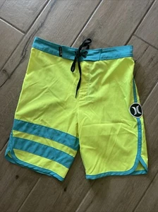 Boys Neon Hurley Size 10 Board Shorts - Picture 1 of 6