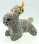 Steiff  Hoppy Bunny Rabbit Plush Gray Hare 1501/09 Ear Button Tags