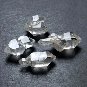 16g/4pcs/19-31mm Natural Herkimer Diamond Symbiotic Quartz Crystal Healing 3586 - Picture 1 of 20