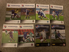 Eight FC Banik Ostrava programmes from 2009/10, 2010/11 & 2011/12: Football