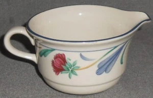 Lenox Chinastone POPPIES ON BLUE PATTERN 8 oz Creamer MADE IN USA - Picture 1 of 5