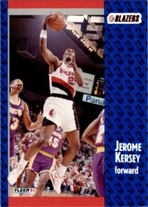 1991-92 Fleer Jerome Kersey . Portland Trail Blazers #170 - Picture 1 of 2