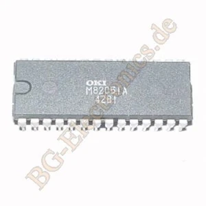1 x MSM82C51A USART (Universal Synchronous Asynchronous Recei OKI DIP-28 1pcs - Picture 1 of 1