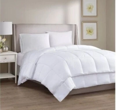 Charter Club Down Alternative Comforter Solid White Dual King Bedspread - Image 1 of 4