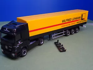 Herpa MB Pritschensattelzug Wilfried Lehmann Dessau H0 1:87 Top H619 - Bild 1 von 5
