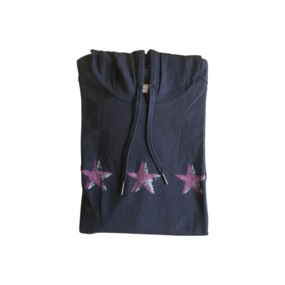 SUDADERA CON CAPUCHA 3 ESTRELLAS JOHN VARVATOS NEGRA L 2$209 ENVÍO MUNDIAL FTP 0912 Foto 1 de 4