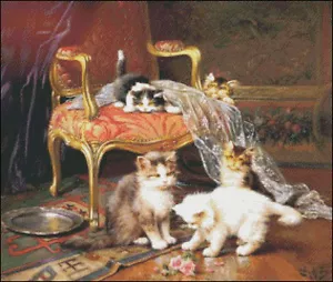 Needlework Crafts Full Embroidery Counted Cross Stitch Kits 14ct Mischief Makers - Picture 1 of 5