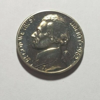1962 Jefferson Nickel Proof, Full Steps - Image 1 of 4