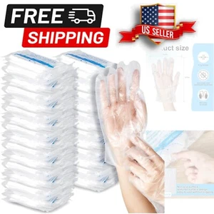 One Size Fits Most - 10000 Plastic Disposable Gloves for Cooking and Housework - Picture 1 of 8