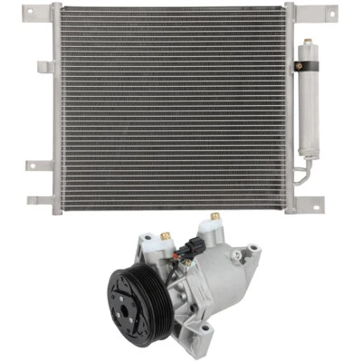 For 2012-2018 Nissan Versa 1.6L 1598CC AC Condenser & AC Compressor Cooling Kit Foto 1 de 4