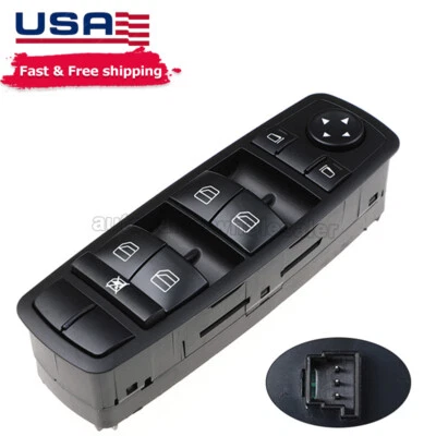 Interruptor maestro de ventana eléctrica para Mercedes Benz ML320 ML350 ML63 lado del conductor delantero Foto 1 de 4