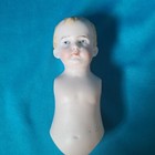 ANTIQUE GERMAN ALL BISQUE TORSO W/ HEAD- BOY-MARKED S.J. 312