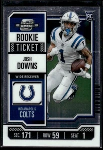 Josh Downs 2023 Panini Contenders Optic RC #79 Indianapolis Colts Rookie Card - Picture 1 of 2