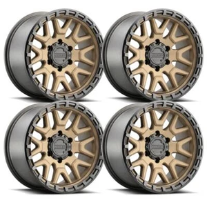 (Set-4) Raceline Krank Bronze 16X8 5X139.7 0mm wheels rims 16 inch - Picture 1 of 2
