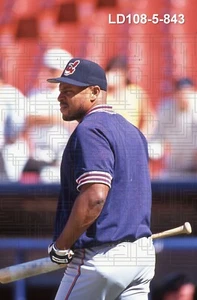 Albert Belle - 1996 Cleveland baseball - 35mm color slide - LD108-5-843 - Picture 1 of 1