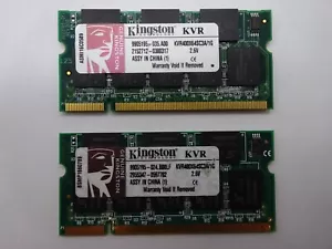 KINGSTON 2GB (2x1GB) DDR1 SODIMM KVR400X64SC3A/1G - Picture 1 of 1