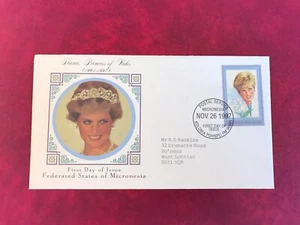 MICRONESIA 1997 FDC DANBURY PRINCESS DIANA WEDDING ROYALTY # RARE # - Picture 1 of 1