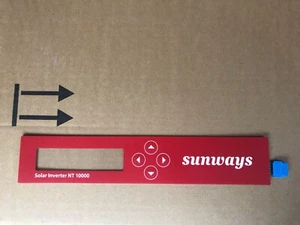 Displayfolie mit Keypad für Sunways NT10000DE und N8000DE Neu! - Bild 1 von 1