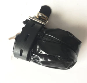 Patent Leather Scrotum Pouch Cage Bag - Picture 1 of 4