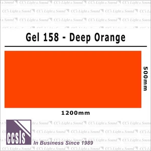 Clear Color 158 Filter Sheet - Deep Orange - Bild 1 von 2
