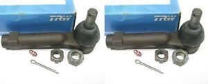 (2) TRW ES2125R FRONT OUTER Steering Tie Rod Ends - RWD ONLY