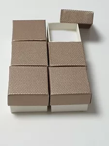 6X Ring Schmuck-Schachtel Geschenk-Verpackung SCHMUCK BOX 5x5x3,5 CM - Bild 1 von 6