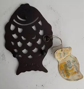 Alter holländischer Fischuntersetzer Neu mit Patena Handarbeit Kupfer/Messing importiert - Bild 1 von 7