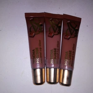 Juego de 3 Victoria Secret Brillo Labial Saborizado Moca Mousse Set de Regalo Nuevo - Imagen 1 de 5