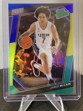 2023 Panini National VIP Jared McCain Rated Prospect Blue Yellow Green Prizm /25