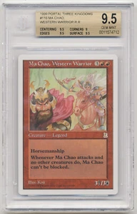 Graded Ma Chao, Western Warrior BGS 9.5 GEM MINT Portal Three Kingdoms P3K MTG! - Picture 1 of 2