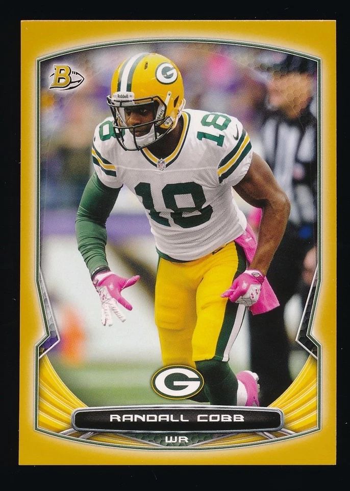 RANDALL COBB  2014 BOWMAN GOLD 14/75 *GREEN BAY PACKERS*  - Image 1 of 1