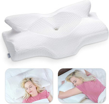 Elviros Cervical Memory Foam Pillow, Contour Pillows For Neck And Shoulder Pain