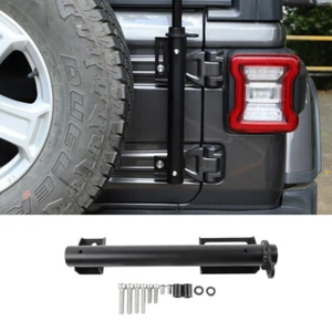 Black Metal Tailgate Flag & Antenna Holder Mount Kit for Jeep Wrangler TJ JK JL - Picture 1 of 12