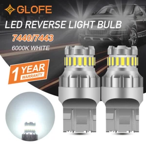 7440 W21W LED Reverse Backup Light Bulbs 6000K White 2800LM Super Bright 23SMD - Picture 1 of 8