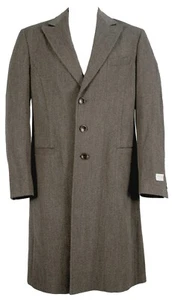 NEW Giorgio Armani Collezioni Overcoat! 40 Medium *Gray-Brown Melange* *Wool* - Picture 1 of 3