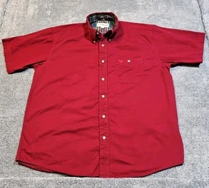 Camisa Cody James Western Para Hombre Roja XL Manga Corta Vaquero Peso Pesado Algodón - Imagen 1 de 9