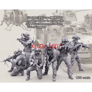 1/35 Resin Modern US Special Forces Soldiers 6 Figures Unassembled Unpainted - Picture 1 of 2