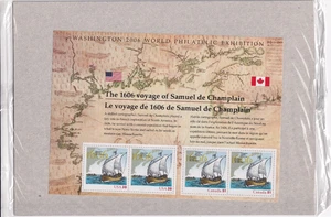 Scott #4074 Samuel de Champlain Canada Sheet of 4 Stamps - Sealed - Picture 1 of 3