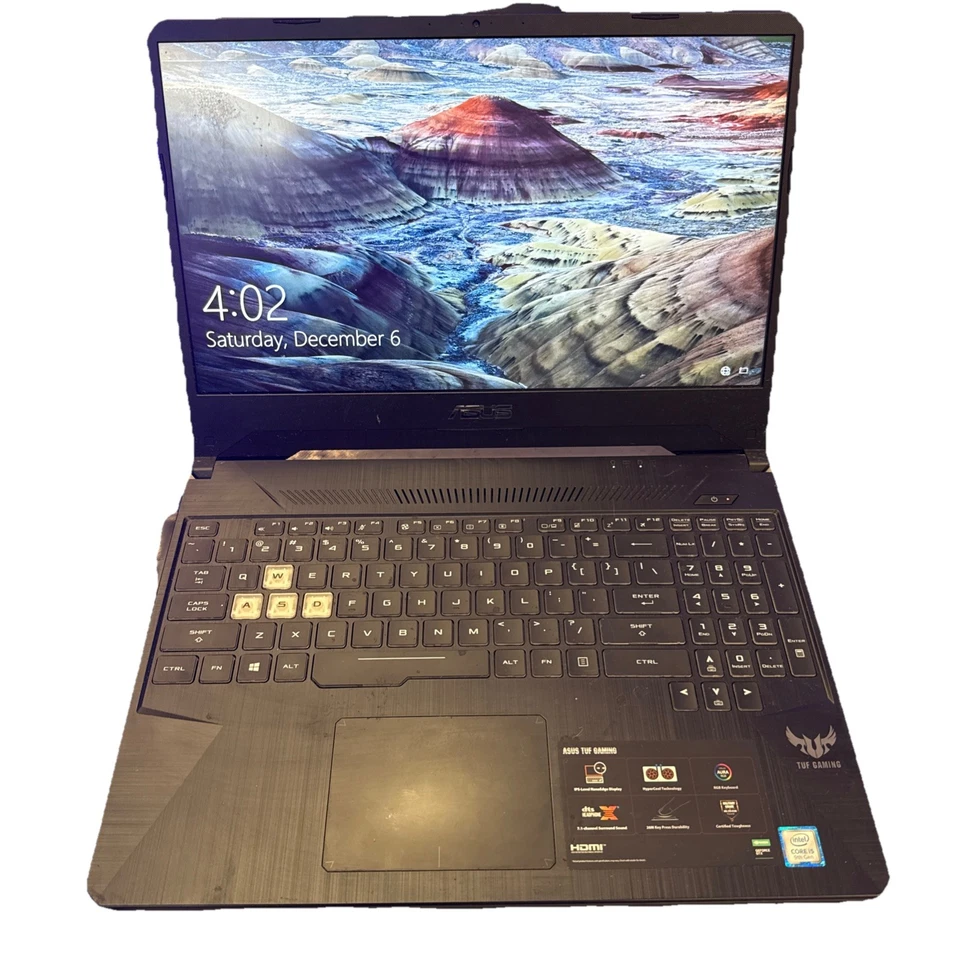 kostenloser Versand🔥 ASUS FX505G TUF 15,6"Intel i7/8GB/512GB/GTX1650 Laptop + Strom - Bild 1 von 4
