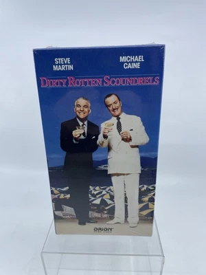 Dirty Rotten Scoundrels Steve Martin Michael Kane Sealed VHS Tape w/watermarks - Image 1 of 4