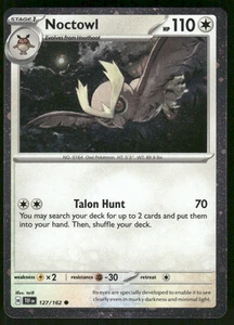 Noctowl - 127 (Cosmos Holo) Holofoil 127/162  SV: Scarlet & Violet Promo NM - Picture 1 of 2