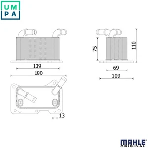 OIL COOLER ENGINE OIL CLC 323 000P FOR VOLVO B420T D420T2/420T8 2.0L 4cyl V90 II - Picture 1 of 20