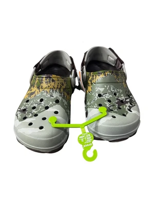 Zueco Crocs Clásico Todo Terreno Camuflado Hombres 4 Mujeres 6 Verde Multi Nuevo con Etiquetas Foto 1 de 4