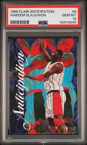 1995 FLAIR ANTICIPATION #6 HAKEEM OLAJUWON - PSA 10 - Picture 1 of 3