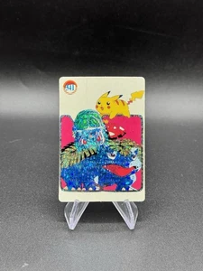 Pikachu Venusaur Holo Pokemon Vintage Pocket Monsters Vending Prisma Sticker 341 - Bild 1 von 2