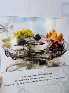 Anchor Hocking Company 9-teiliges Lazy Susan Serviergeschirr-Set - Bild 1 von 8