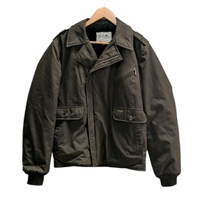 Vintage 1970's Fox Knapp Size 40 Black Bomber Moto Jacket Union Made In USA  - Picture 1 of 4